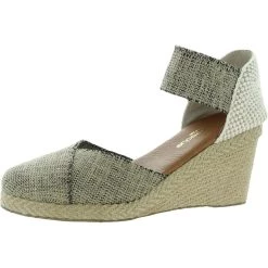 Andre Assous ` Womens Espadrille Round Toe Wedge Sandals