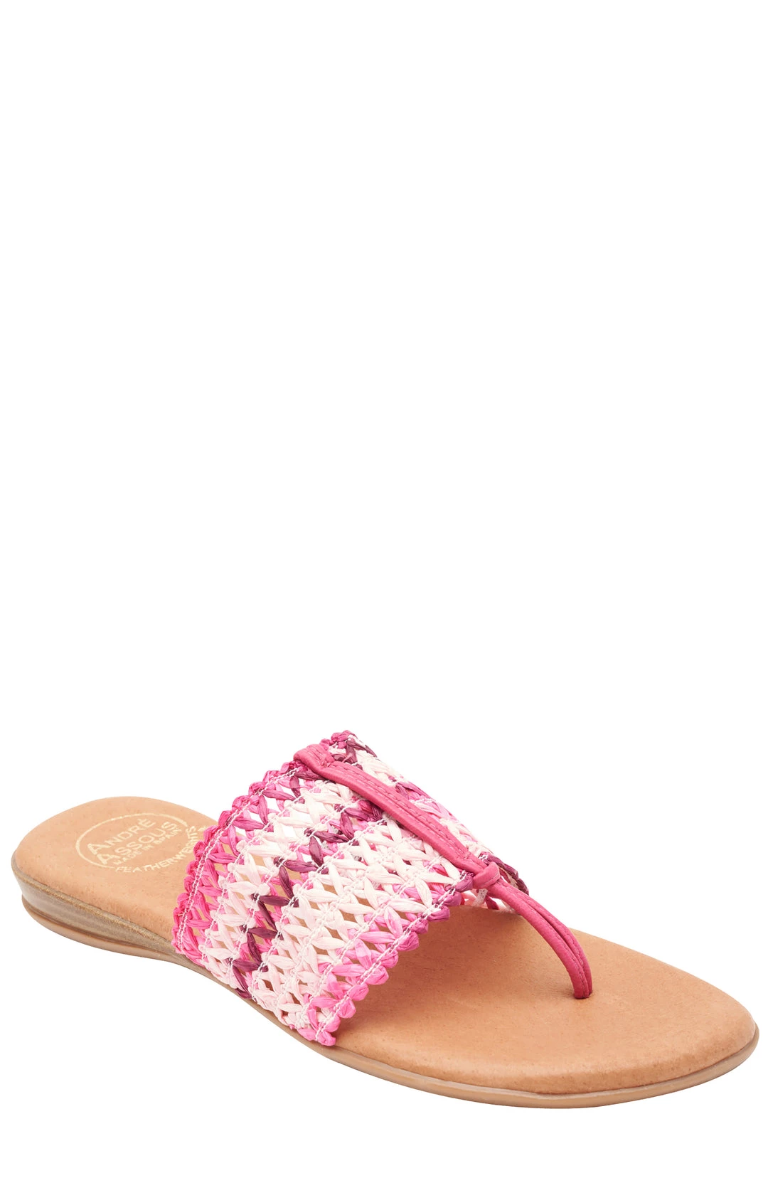 Andre Assous women NICE WOVEN PINK FEATHERWEIGHT SANDAL