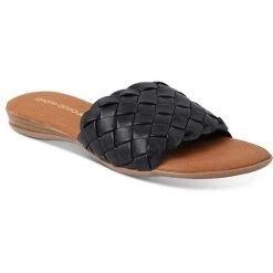 Andre Assous Nicki Womens Woven Slip On Slide Sandals