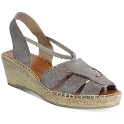 Andre Assous Dorit Womens Cushioned Footbed Slingback Wedge Sandals