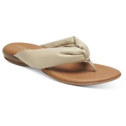 Andre Assous Nuya Womens Leather Summer Flip-Flops