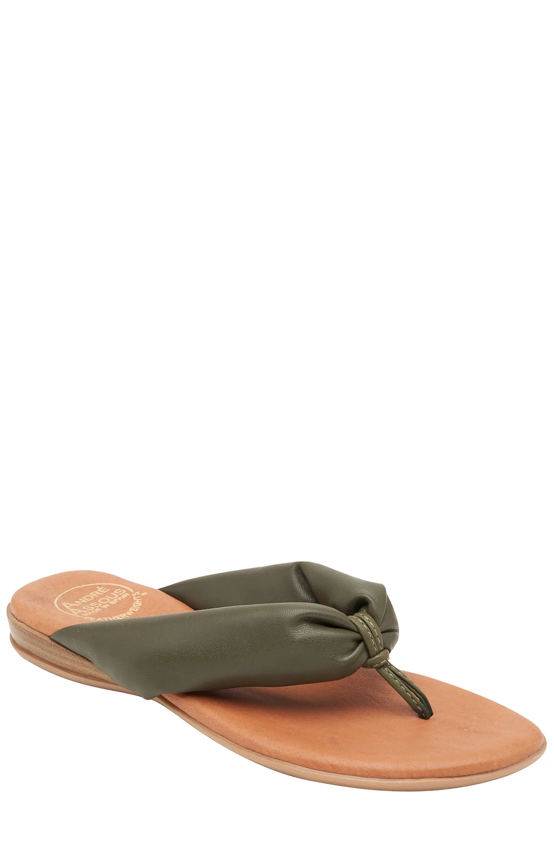 Andre Assous women NUYA GREEN MOSS FEATHERWEIGHT SANDAL