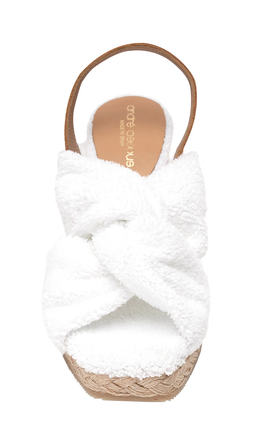 Andre Assous women GERTIE WHITE ESPADRILLE WEDGE SANDAL - Image 3