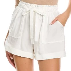 women findersKEEPERS Golden Linen-Blend Short
